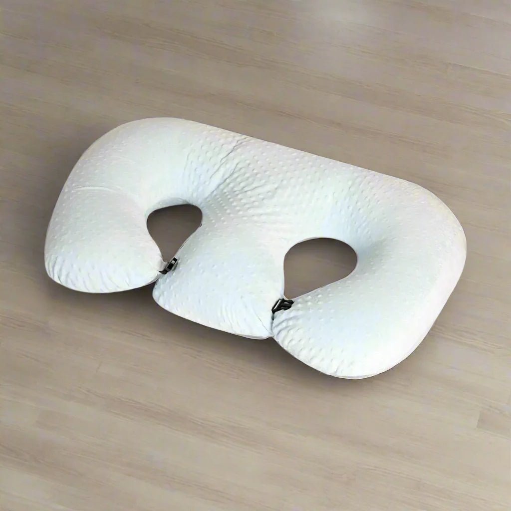 Coussin d'Allaitement - TwinCuddle™ - Bleu Ciel - Nos Bébés dAmour