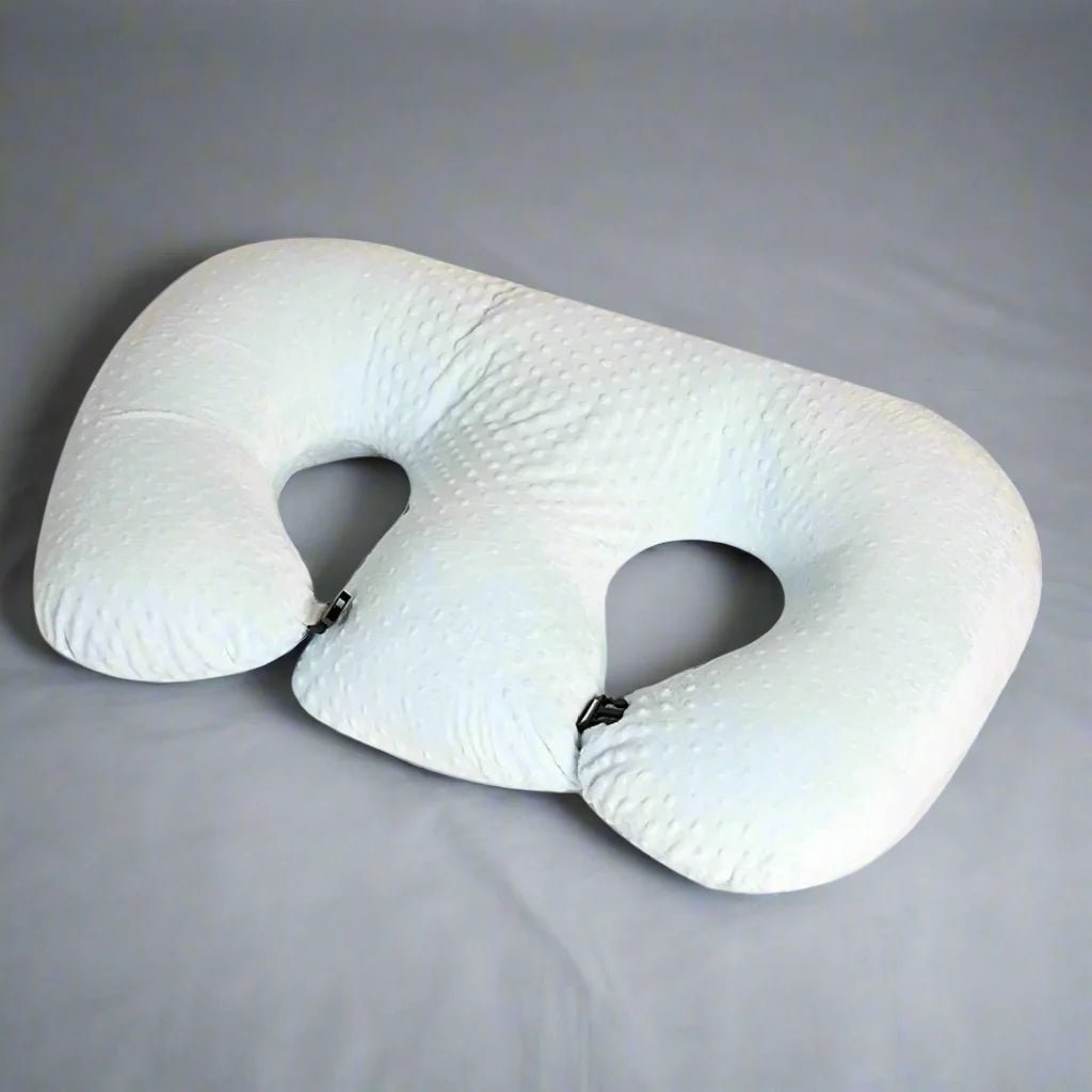 Coussin d'Allaitement - TwinCuddle™ - Bleu Ciel - Nos Bébés dAmour