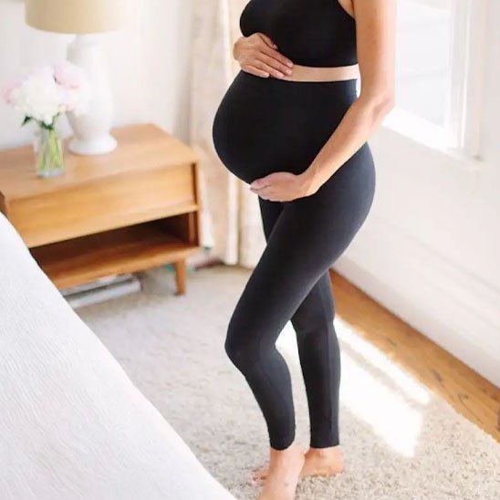 Legging grossesse | Confort Sage - femme - Nos Bébés dAmour