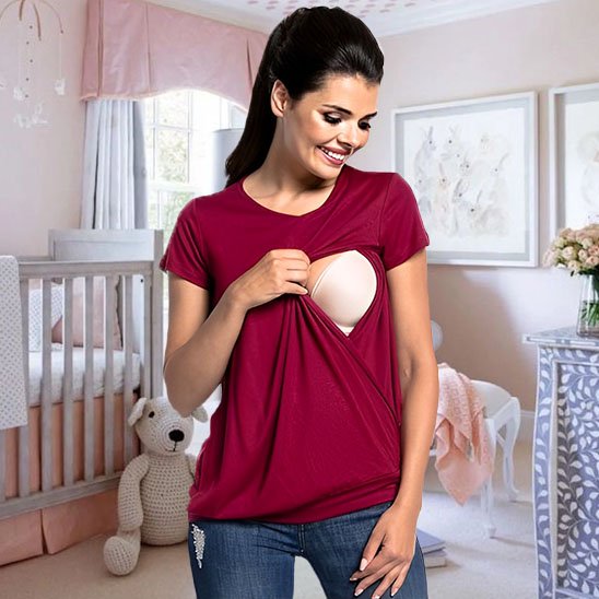 T-shirt pour allaiter | Discret & Confortable