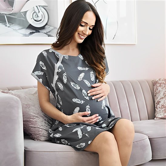 Chemise de nuit pour allaiter | Confort Serein