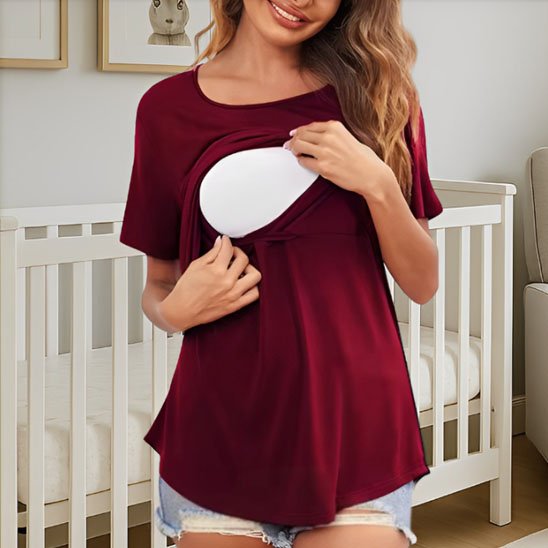 T shirt allaitement | Élégance Discrète - Nos Bébés dAmour