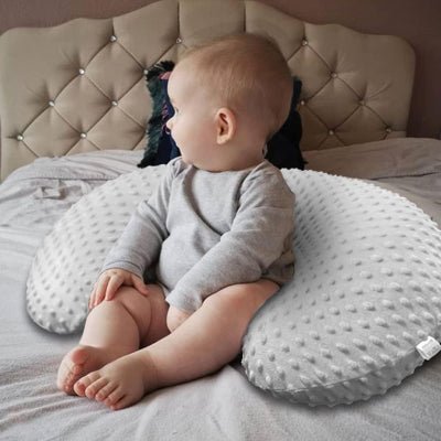 Coussin d'Allaitement - MamiCuddle™ - Gris - Nos Bébés dAmour