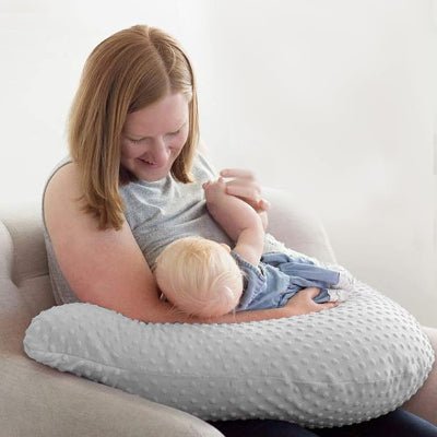 Coussin d'Allaitement - MamiCuddle™ - Gris - Nos Bébés dAmour