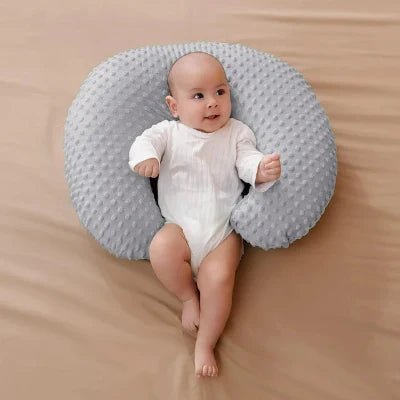 Coussin d'Allaitement - MamiCuddle™ - Gris - Nos Bébés dAmour