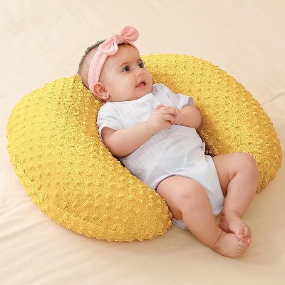 Coussin d'Allaitement - MamiCuddle™ - Jaune - Nos Bébés dAmour