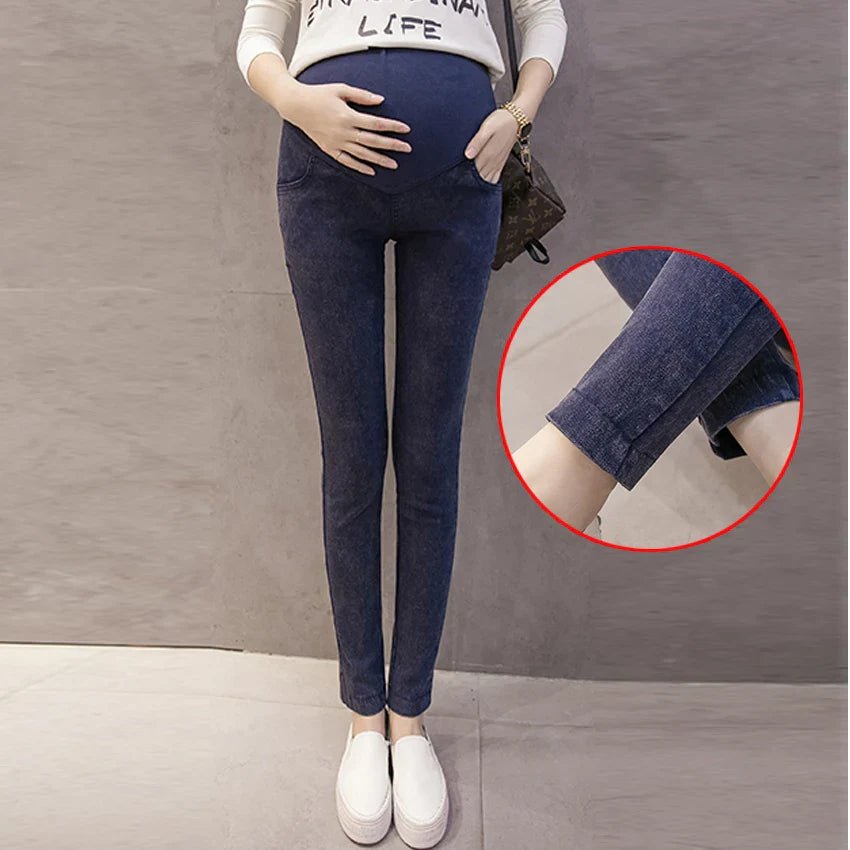 Pantalon Grossesse - MaternityJeansPants™ - Bleu simple - Nos Bébés dAmour