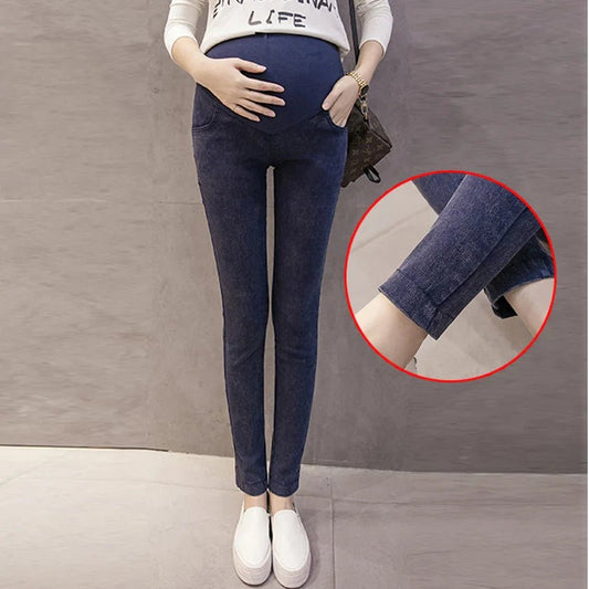 Pantalon Grossesse - MaternityJeansPants™ - Bleu simple - Nos Bébés dAmour