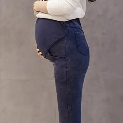 Pantalon Grossesse - MaternityJeansPants™ - Bleu simple - Nos Bébés dAmour