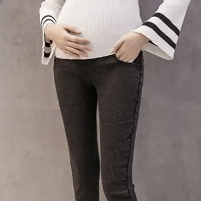Pantalon Grossesse - MaternityJeansPants™ - Noir simple - Nos Bébés dAmour