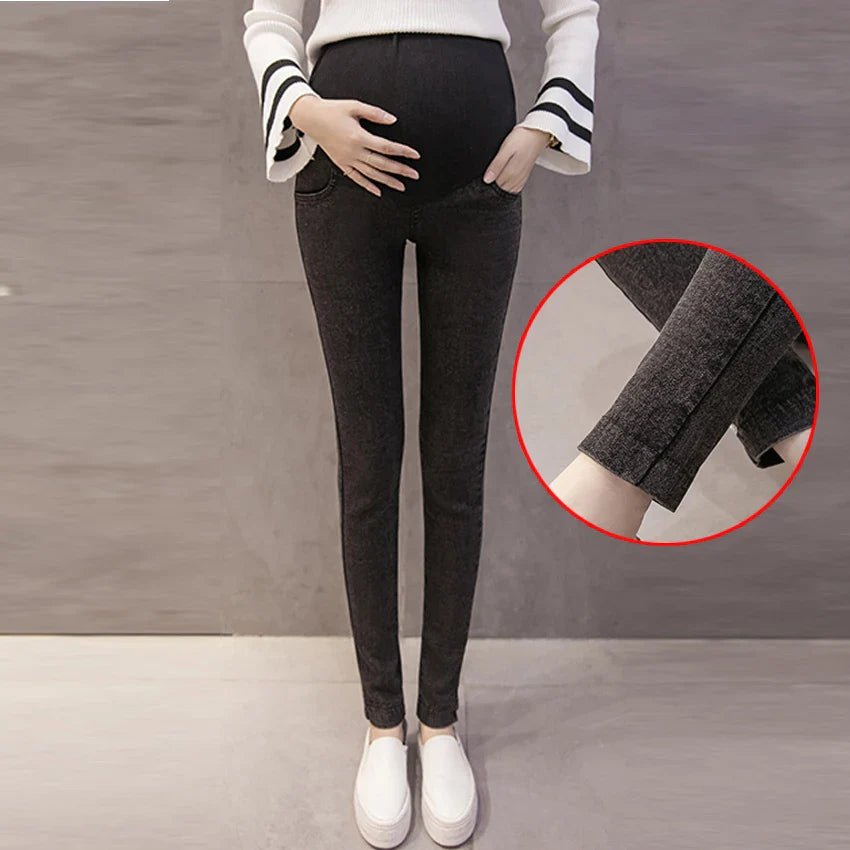 Pantalon Grossesse - MaternityJeansPants™ - Noir simple - Nos Bébés dAmour