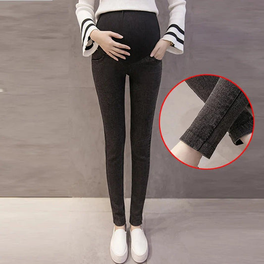 Pantalon Grossesse - MaternityJeansPants™ - Noir simple - Nos Bébés dAmour