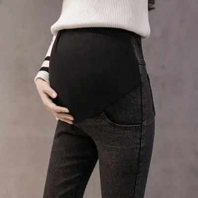 Pantalon Grossesse - MaternityJeansPants™ - Noir simple - Nos Bébés dAmour