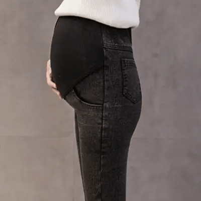 Pantalon Grossesse - MaternityJeansPants™ - Noir simple - Nos Bébés dAmour