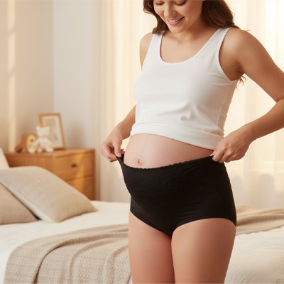 Culotte de grossesse noir | Confort Ajustable